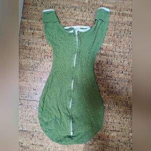 SwaddleDesigns Transitional swaddle sack arms up, 3-6mo, heathered green turtle